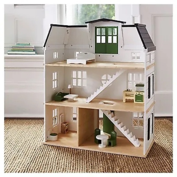 Brand New In Box Hearth & Hand with Magnolia Wooden Dollhouse & Furniture - Picture 3 of 4